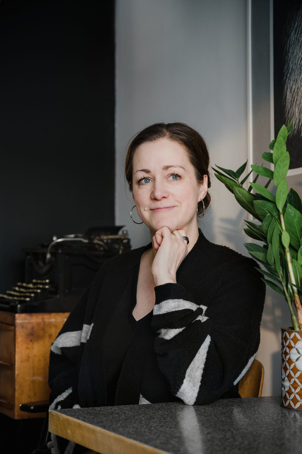 Kirjailija Malin Klingenberg.