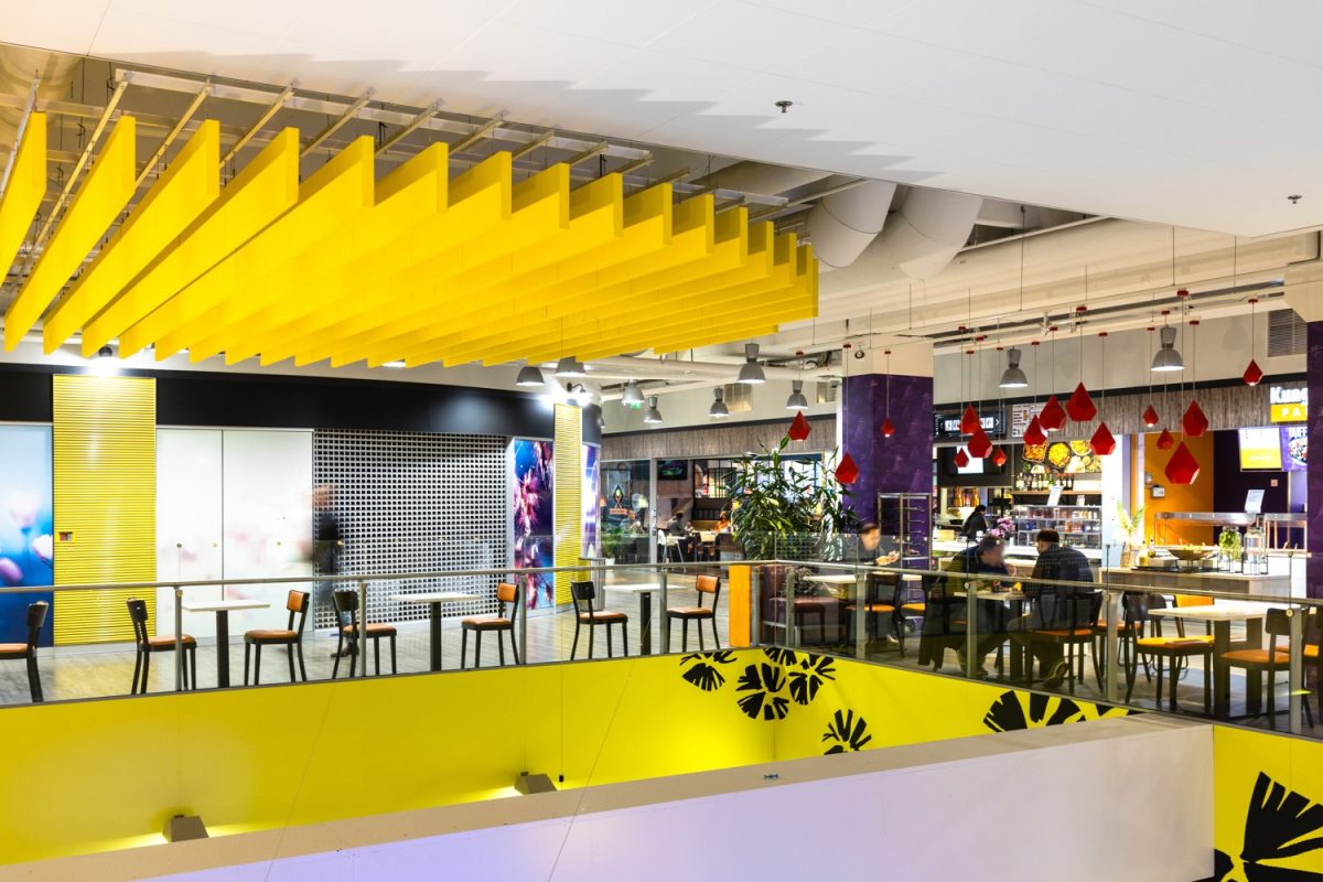 The second floor of Shopping Center Ristikko.