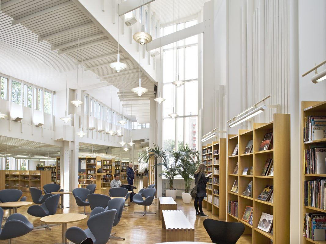 Interior view of Vallila Library.